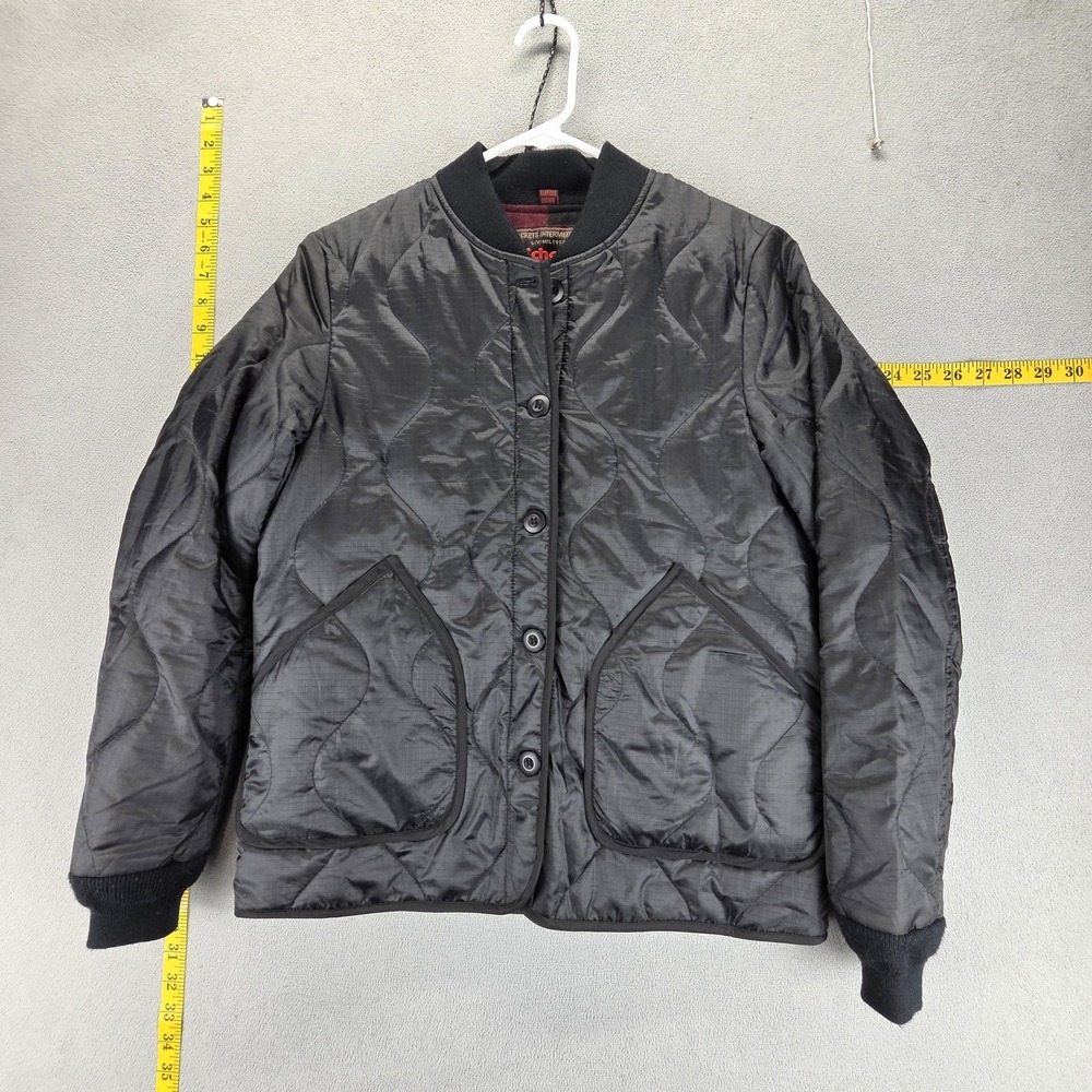Schott Bomber Jacket Mens S Black Blanket Lined Buffalo Plaid 9920W